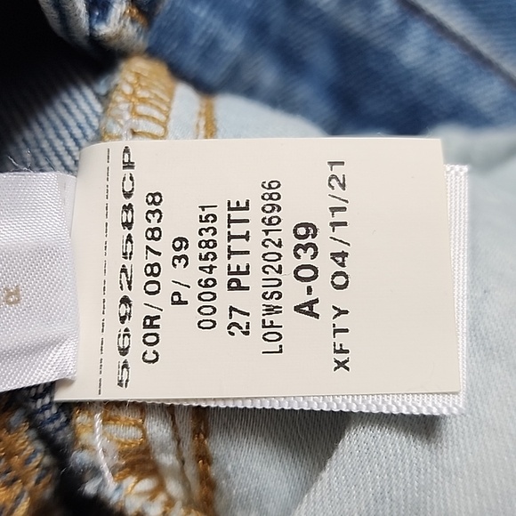 LOFT CURVY HIGH WAIST SKINNY ANKLE JEANS/  SIZE 27/4 - Picture 8 of 13